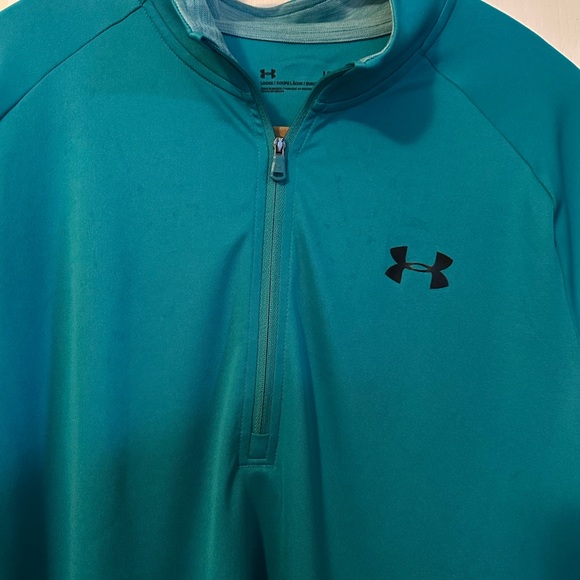 Under Armour Polo Tee Half Zip, Heat Gear, Teal, LN, Large - Picture 5 of 5